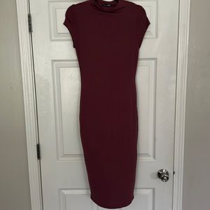 Fashion Nova Burgandy Dress
